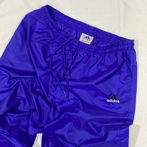 Vintage Adidas Embroidered Windbreaker Pants